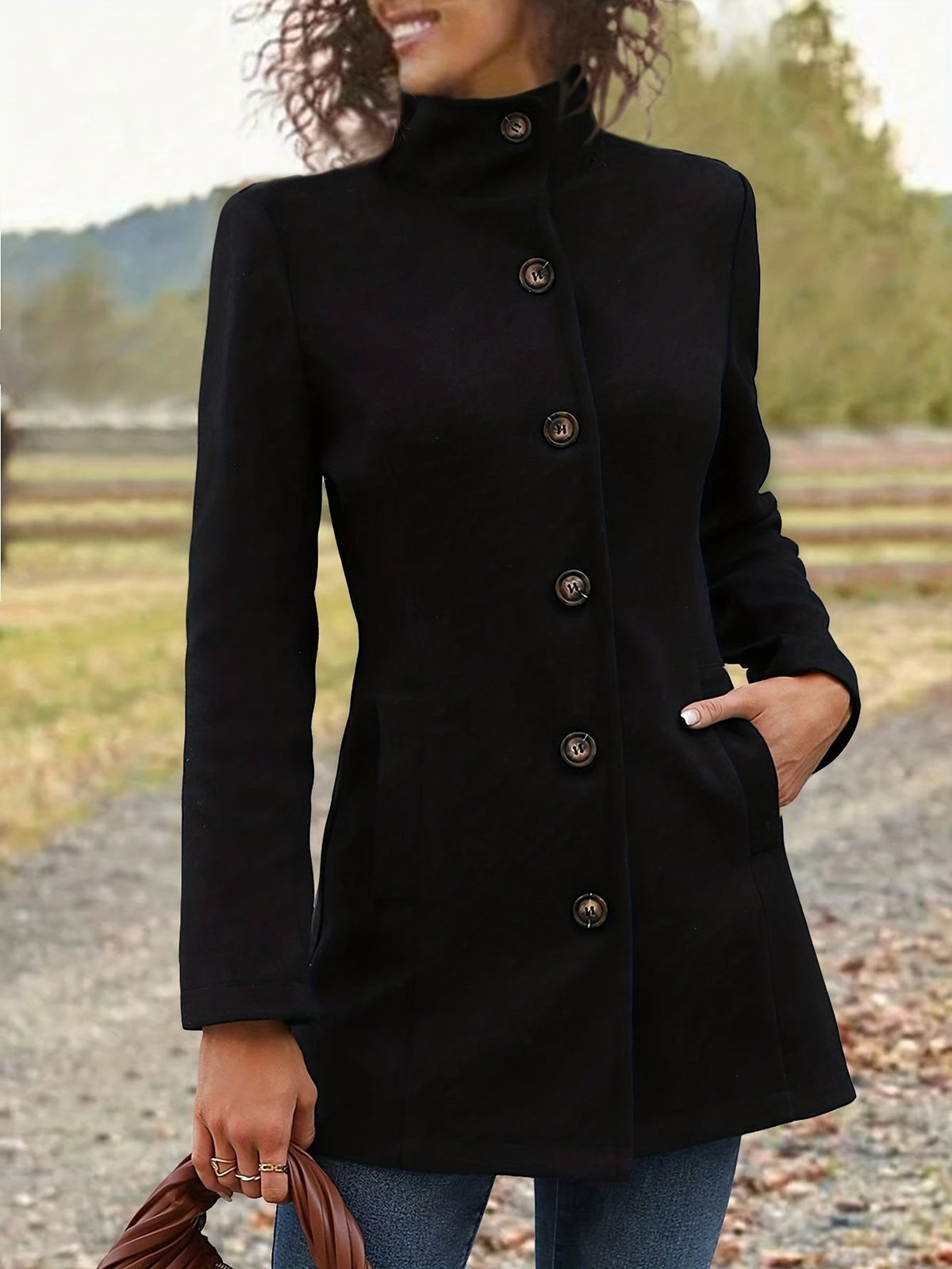 Women's Waist-Defined Trench Coat | Mid-Length