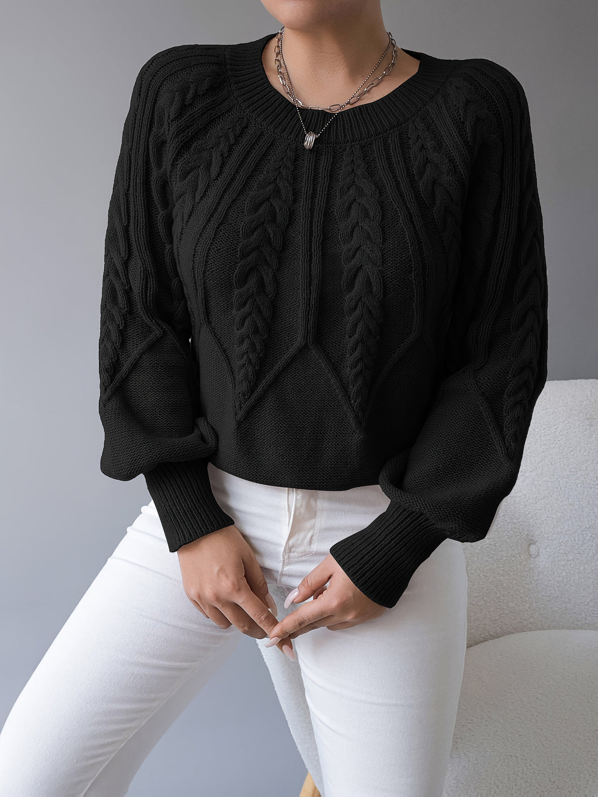 Elsie | Cable Knit Sweater