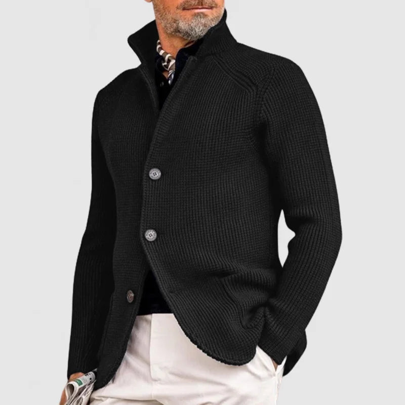 STRUCTURED KNIT CARDIGAN FOR MEN