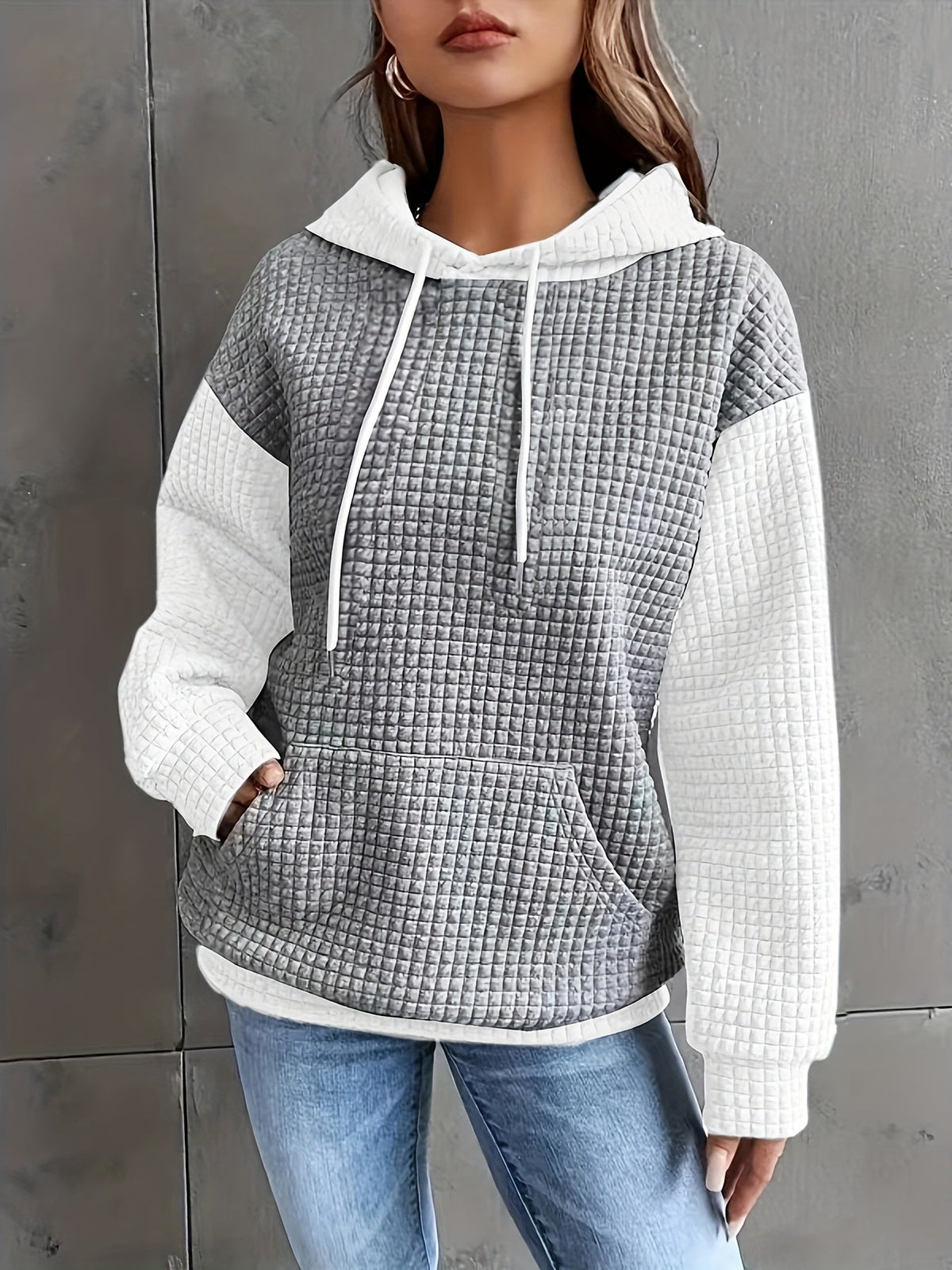 Brenna | Waffle Knit Hoodie