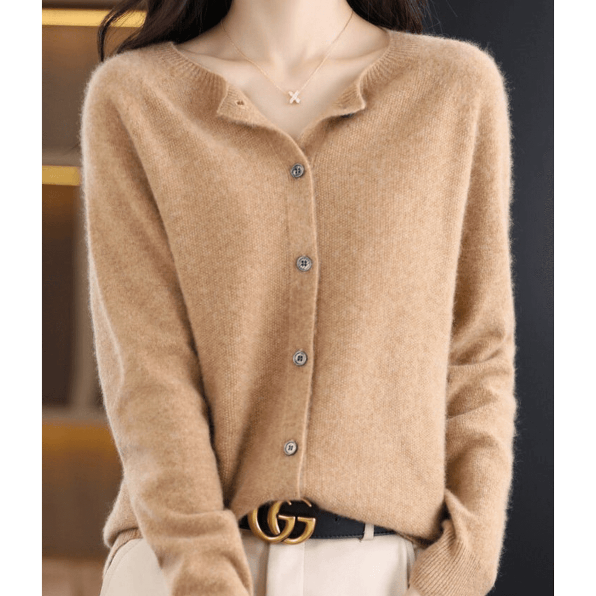 Livia Blend V-Neck Cardigan