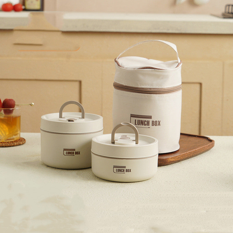 Insulated Bento Lunch Box with Stainless Steel Containers and Thermal Carrying Bag
