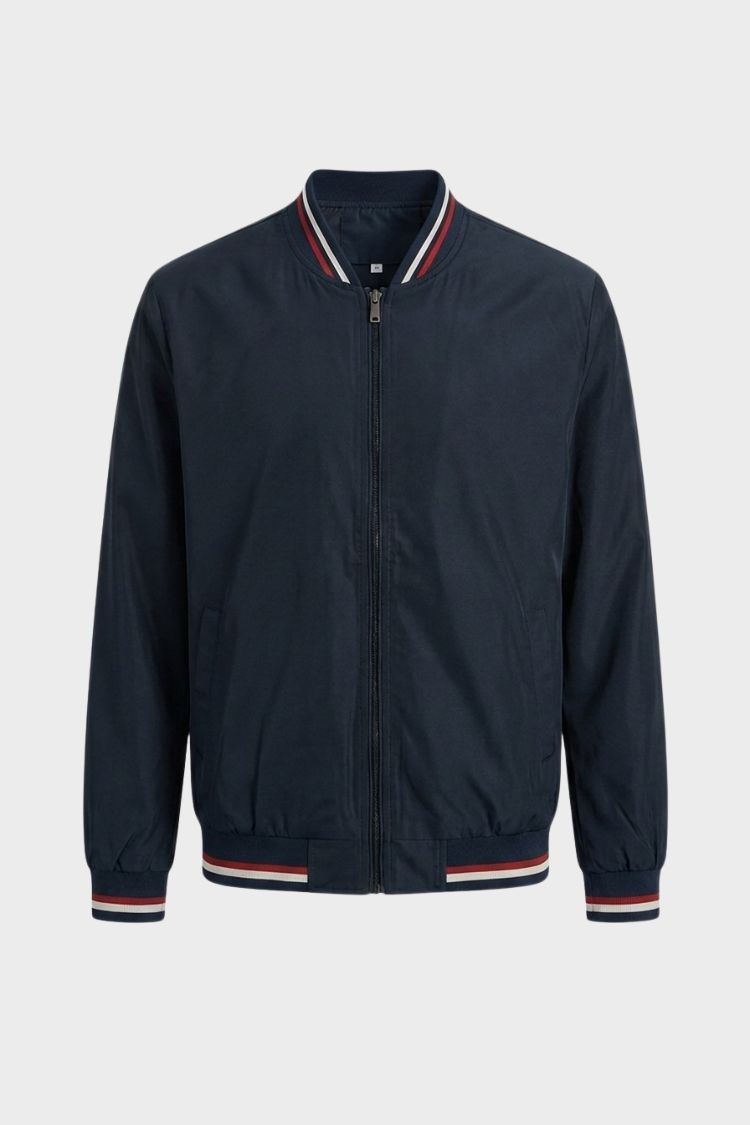 Men's Lightweight Bomber Jacket | Casual Zip-Up Jacket