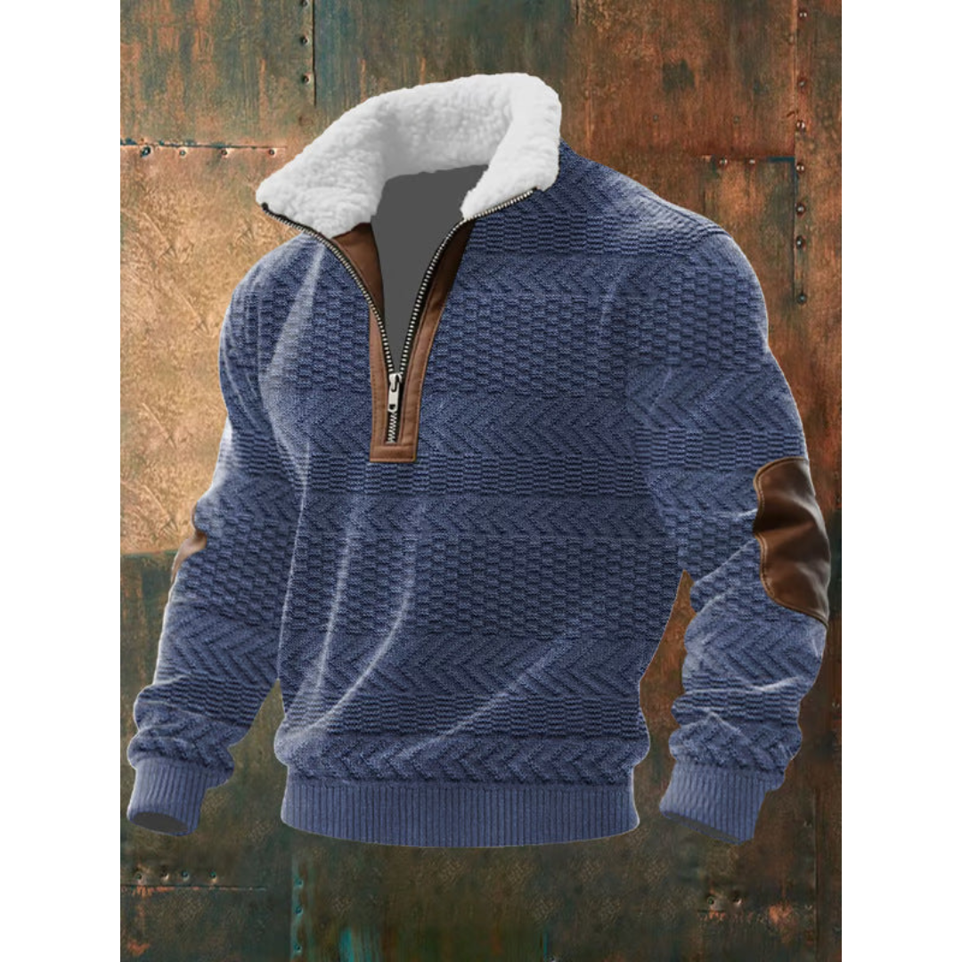 HIGH COLLAR FLEECE SWEATER
