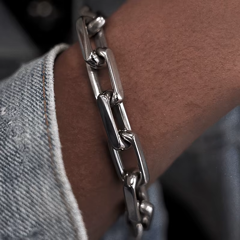 Men’s Titan Stainless Steel Chain Bracelet