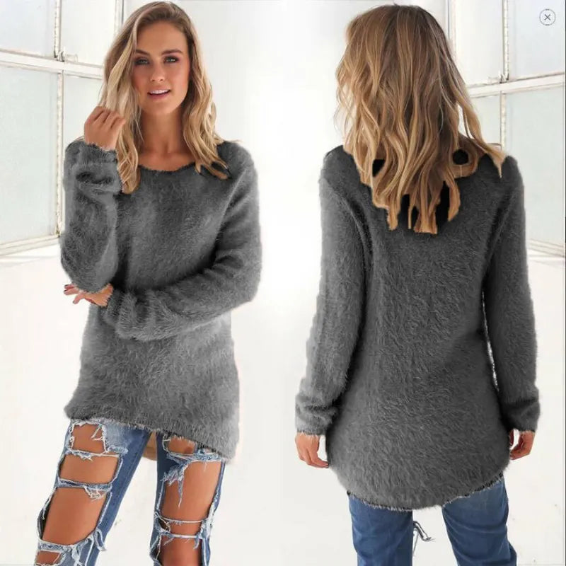 Women's Ribbed Knit Jumper | Relaxed Fit Winter Top