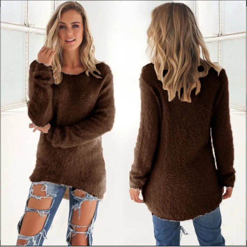 Women's Ribbed Knit Jumper | Relaxed Fit Winter Top