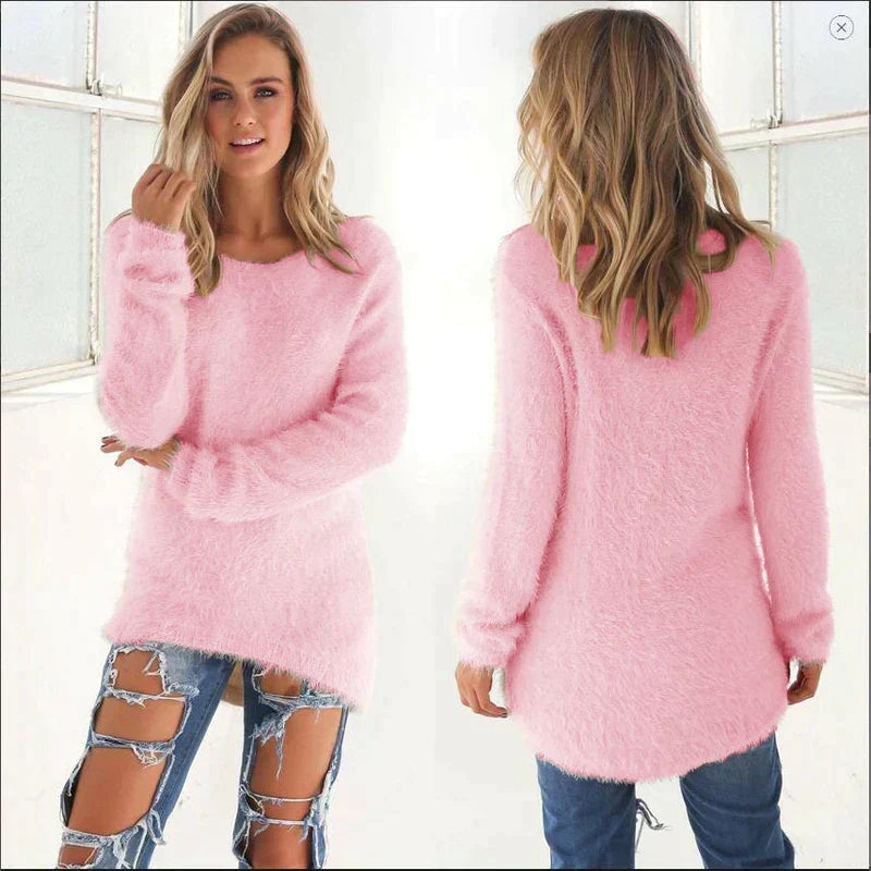 Women's Ribbed Knit Jumper | Relaxed Fit Winter Top