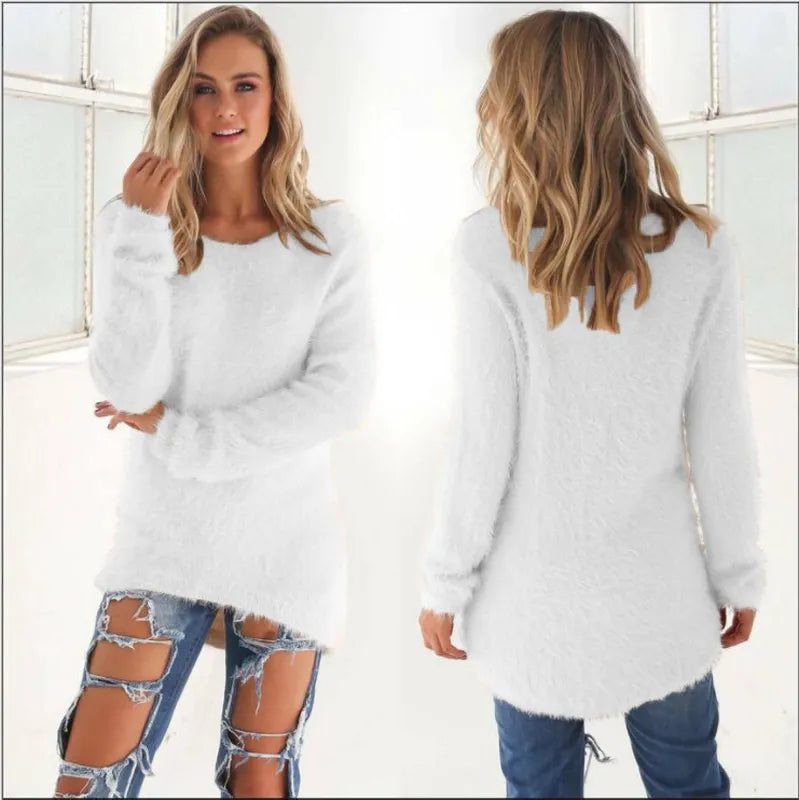 Women's Ribbed Knit Jumper | Relaxed Fit Winter Top