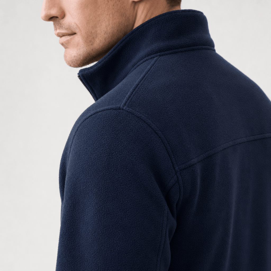 Adrian Sherpa Lined Fleece Jacket – Full Zip Stand Collar Multi Pocket Relaxed Outdoor Midlayer