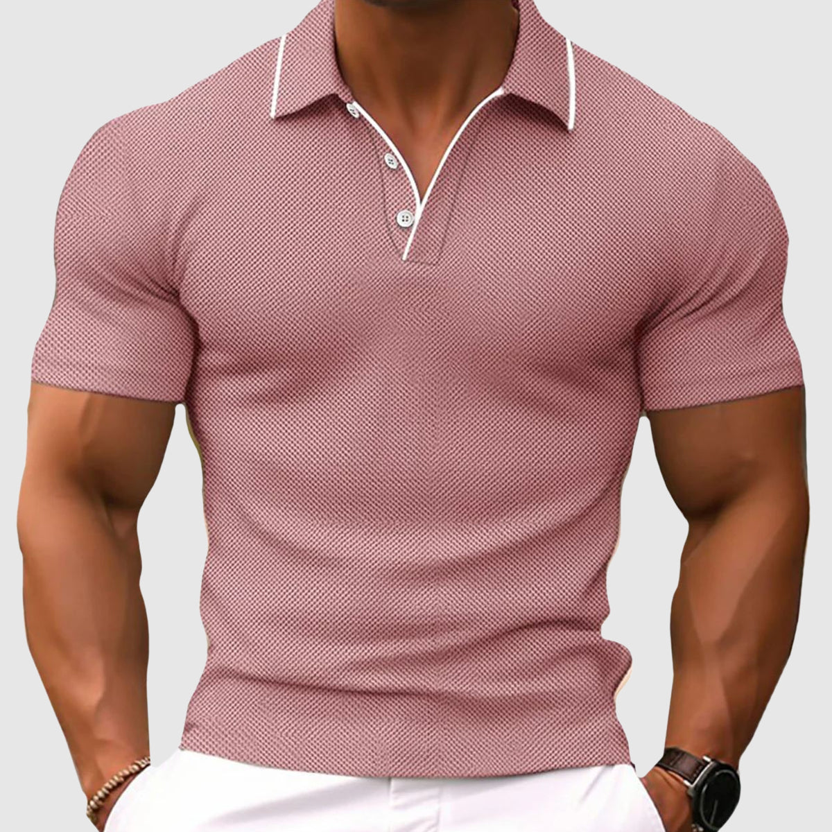 SLIM FIT STRETCH POLO FOR MEN