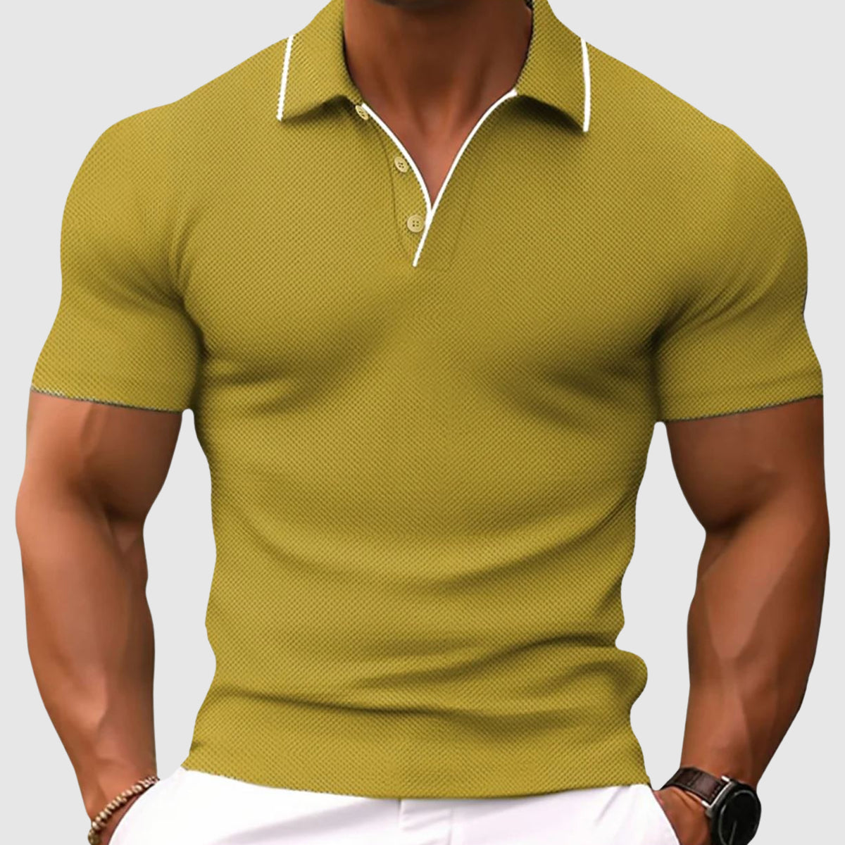 SLIM FIT STRETCH POLO FOR MEN
