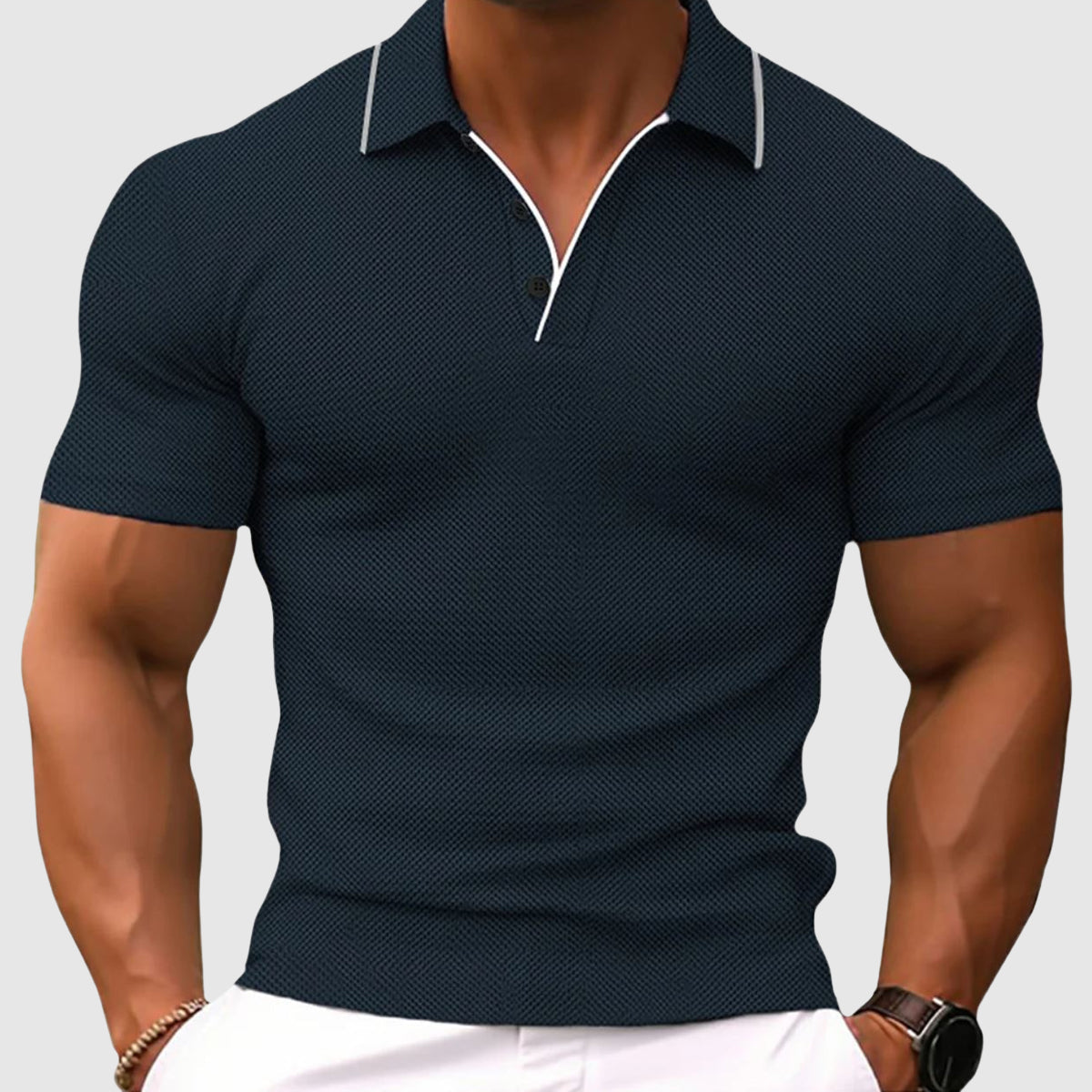 SLIM FIT STRETCH POLO FOR MEN