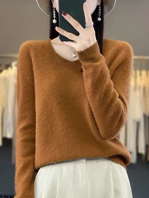 Hester | V-Neck Green Sweater