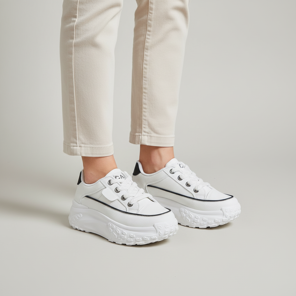 Women's Platform Trainers with Chunky Sole Anti-Slip