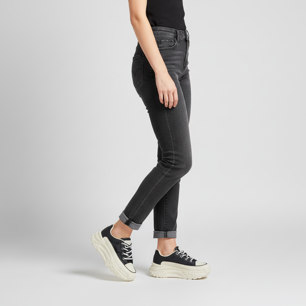 Women's Platform Trainers with Chunky Sole Anti-Slip