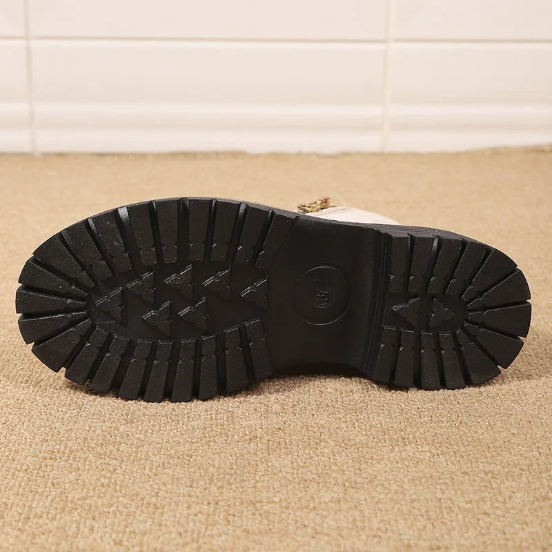 Women’s Chunky Zip Ankle Boots
