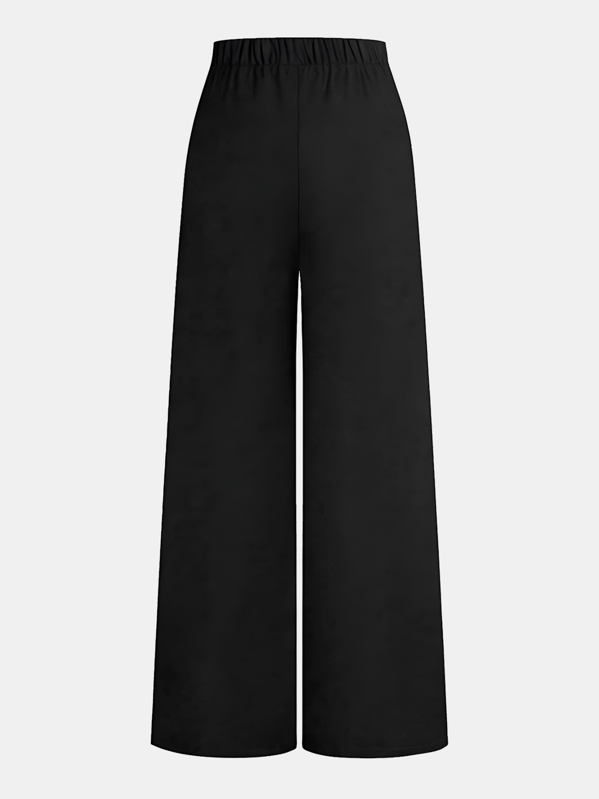 Women's High Waisted Wide Leg Trousers with Elasticated Waist