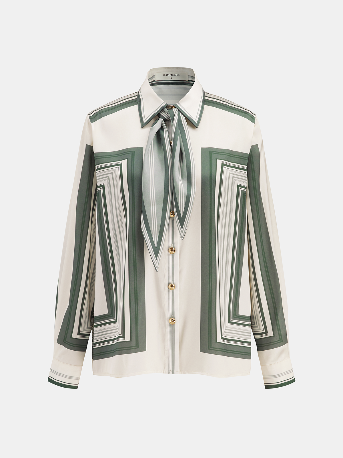 Women’s Geometric Print Satin Shirt and Wide-Leg Trousers Two-Piece Set – Elegant Relaxed Summer Outfit for Casual and Holiday Wear