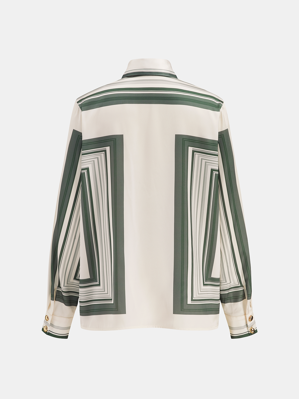 Women’s Geometric Print Satin Shirt and Wide-Leg Trousers Two-Piece Set – Elegant Relaxed Summer Outfit for Casual and Holiday Wear