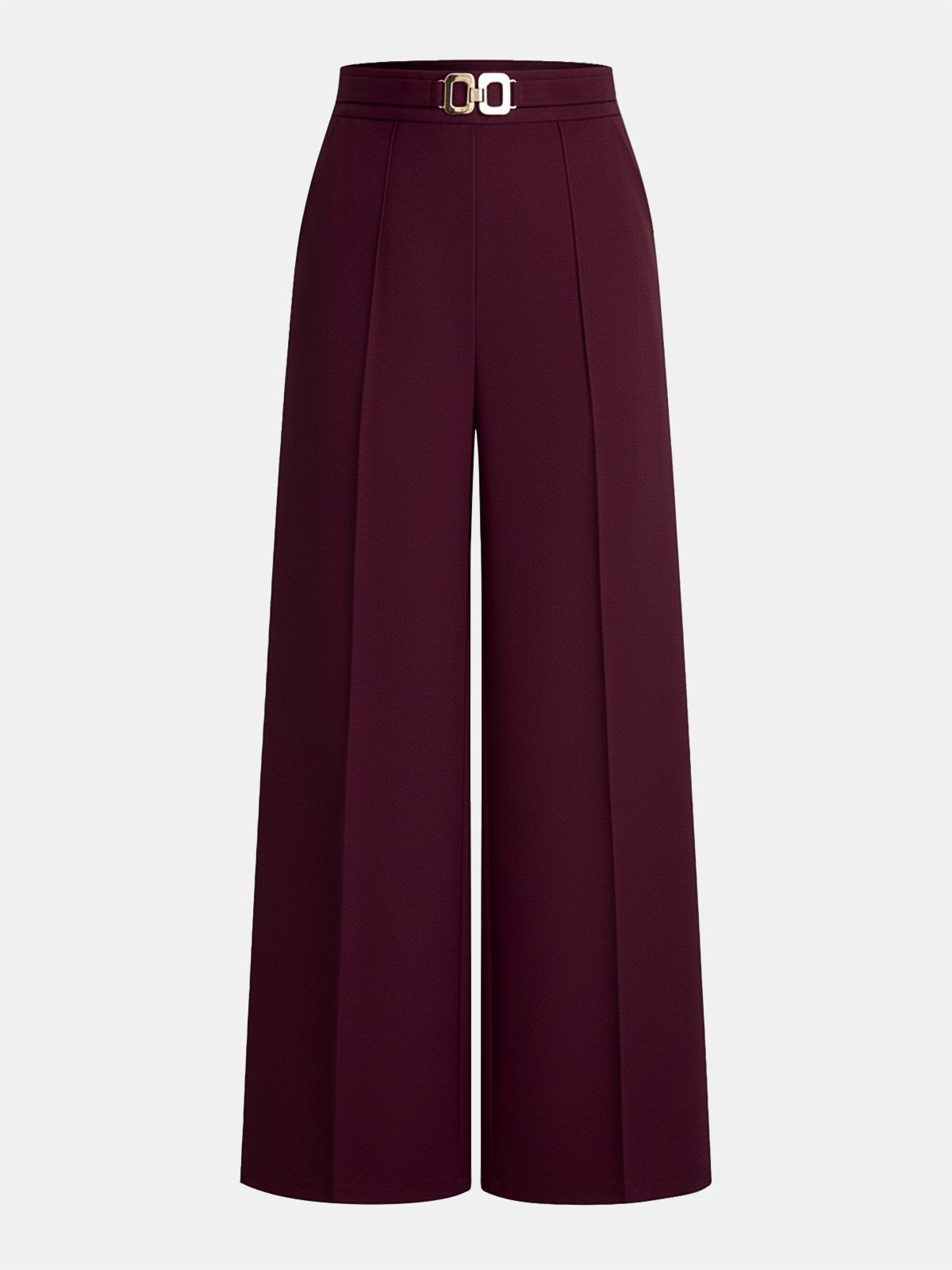 Women's High Waisted Wide Leg Trousers with Elasticated Waist