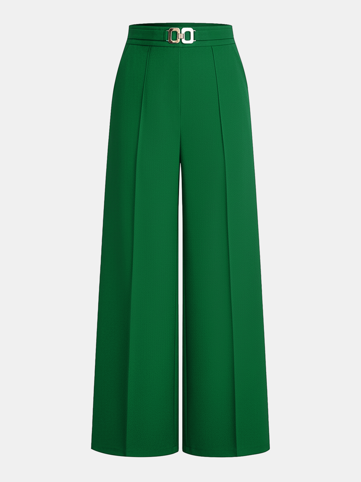 Women's High Waisted Wide Leg Trousers with Elasticated Waist