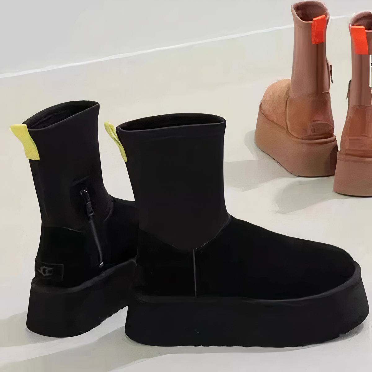 Marielle | Smooth Shaft Side Zip Closure Ankle Boots