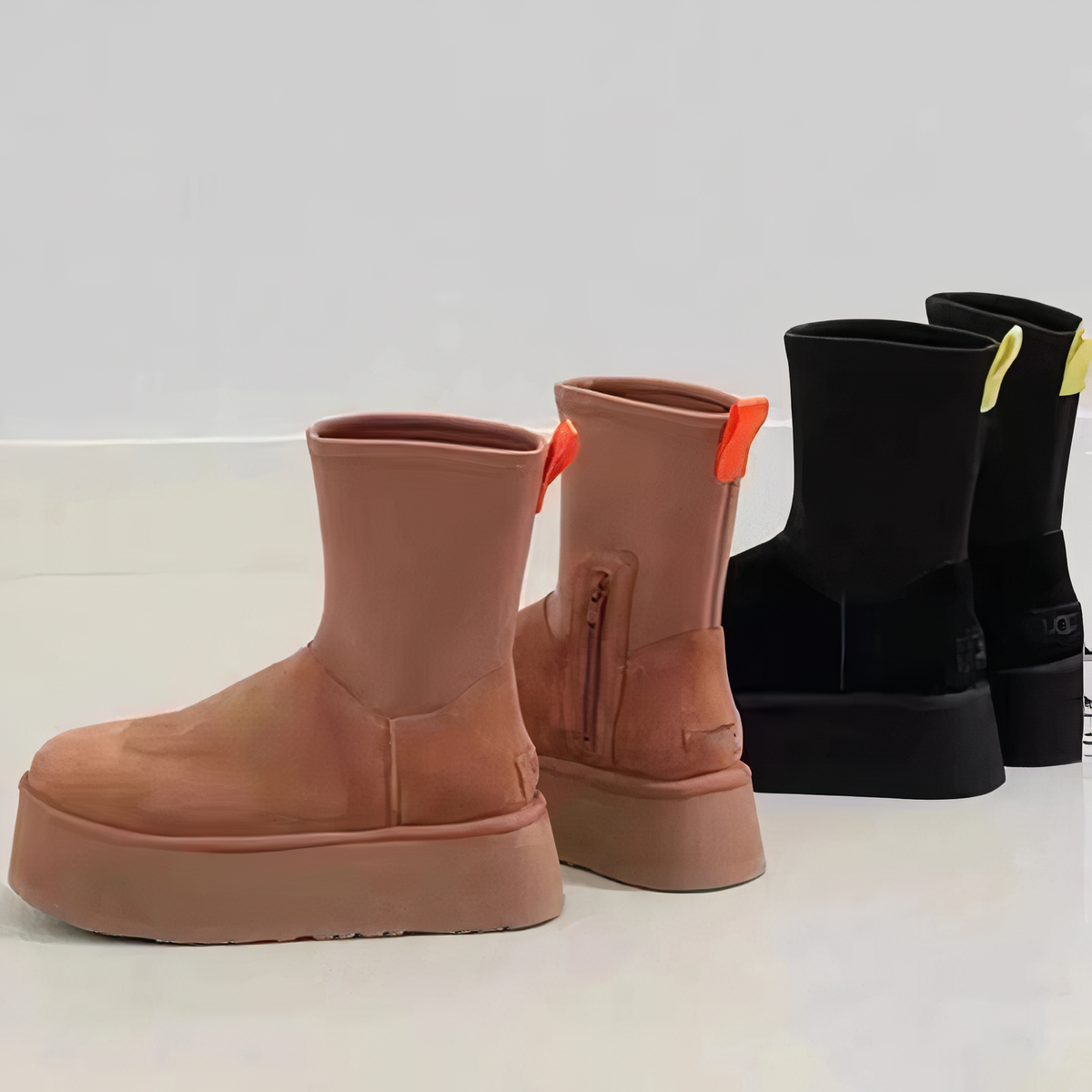 Marielle | Smooth Shaft Side Zip Closure Ankle Boots