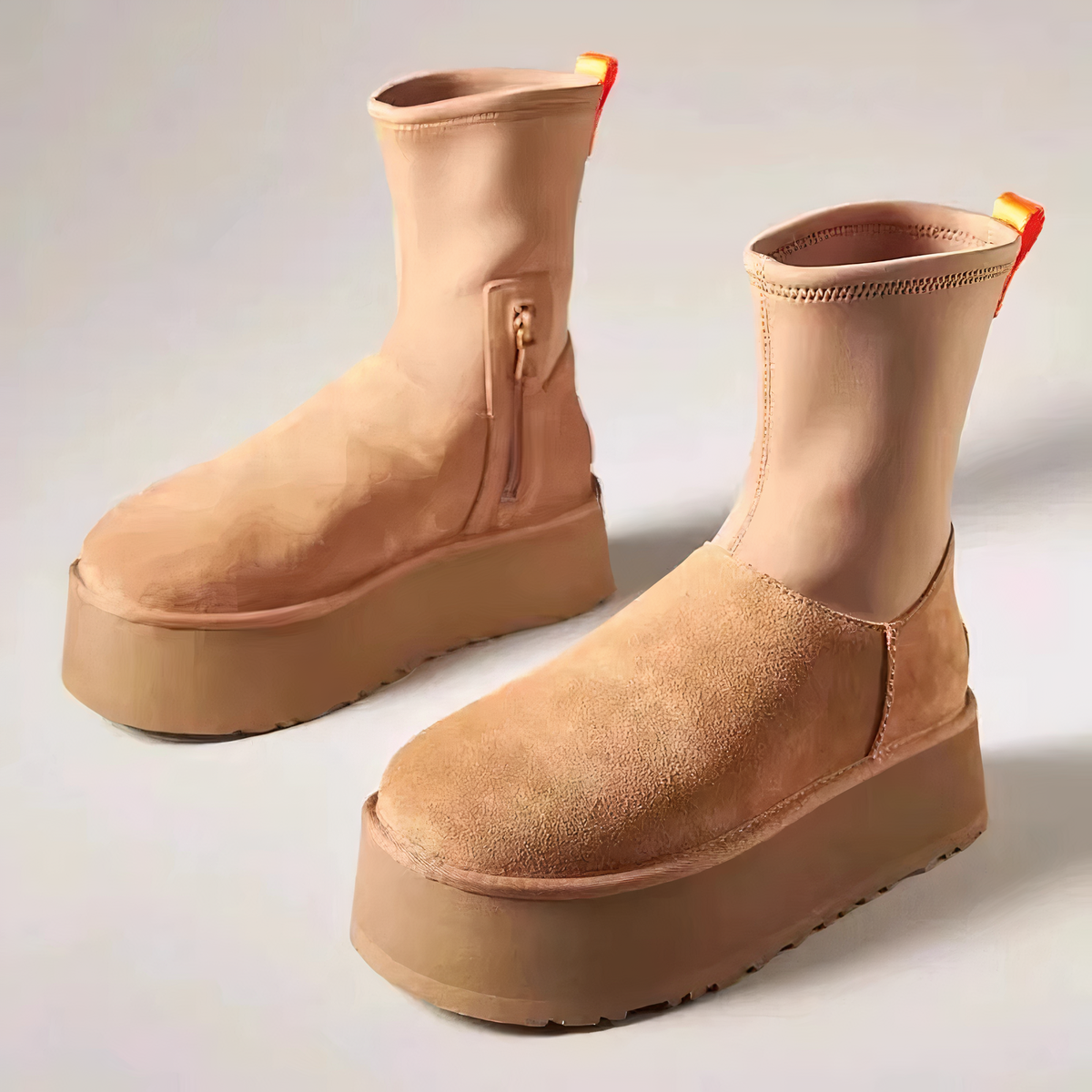 Marielle | Smooth Shaft Side Zip Closure Ankle Boots