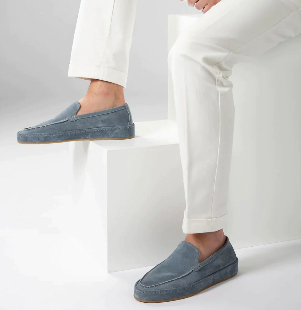 Men's Elegant Leather Loafers with Cushioned Sole | Wesley