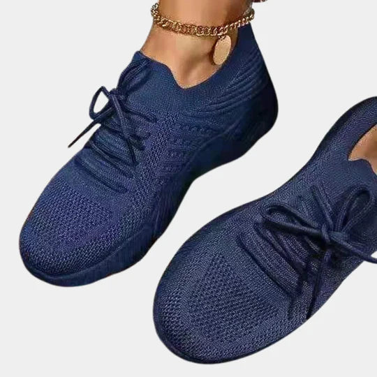 Women's Breathable Mesh Trainers with Slip-On Design
