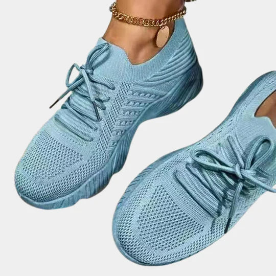 Women's Breathable Mesh Trainers with Slip-On Design