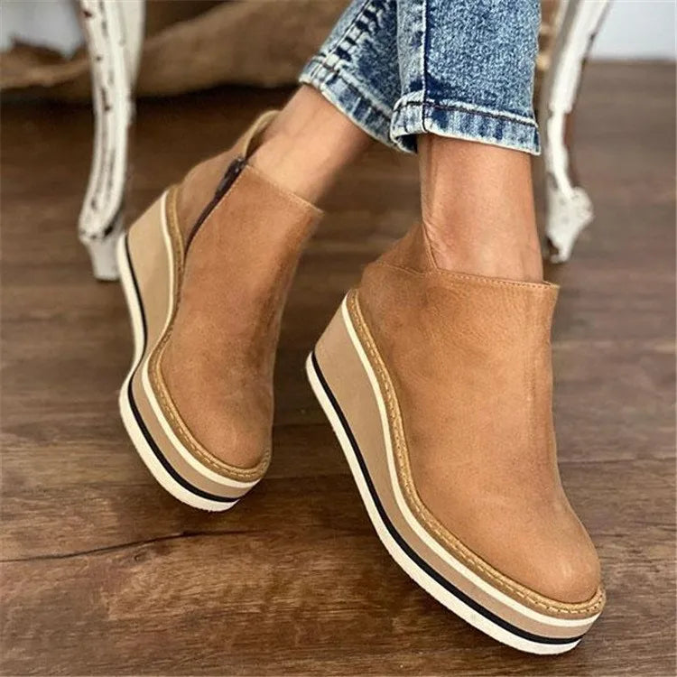 Women's Waterproof Ankle Boots with Side Zip