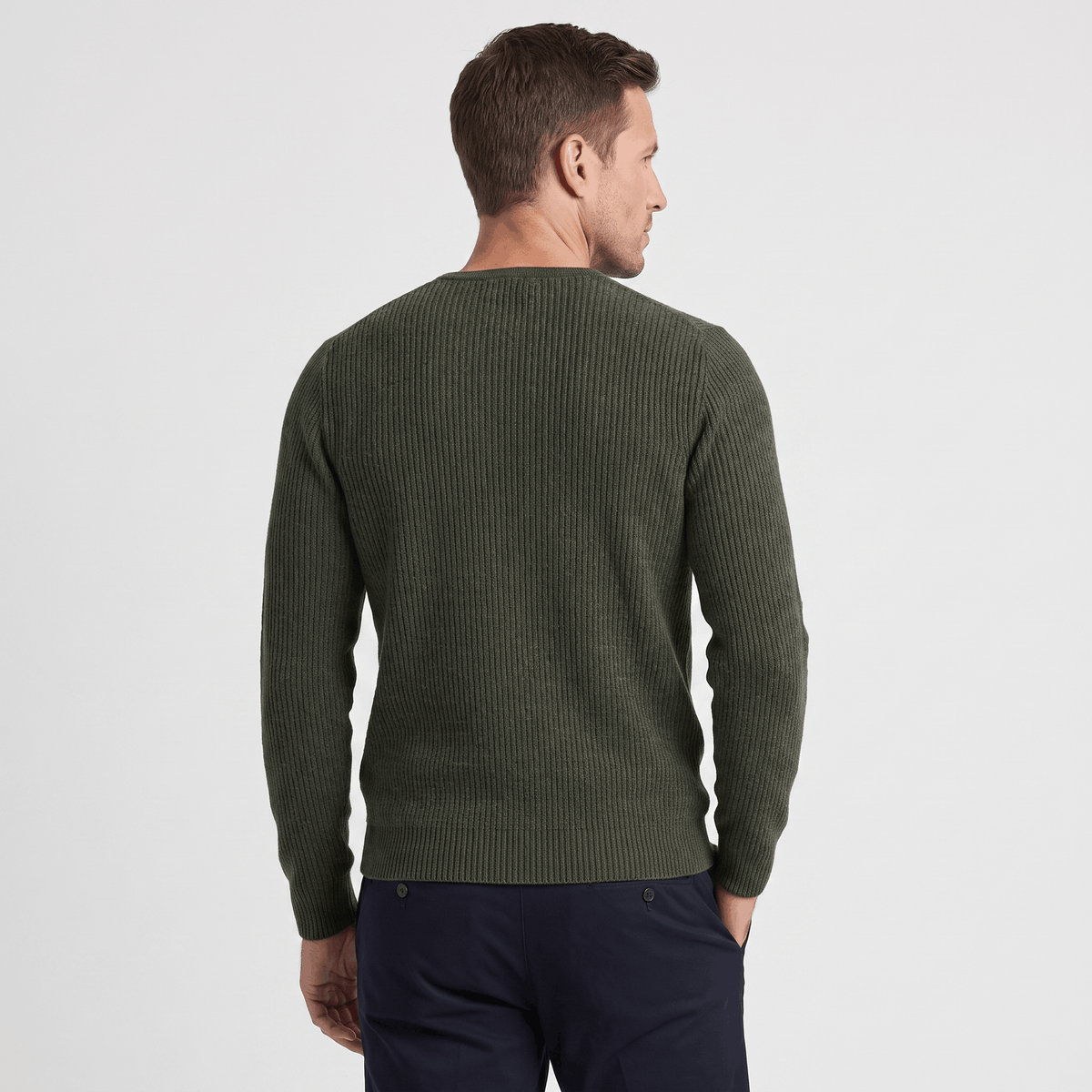 Cairo Button Placket Henley Sweater – Ribbed Knit Regular Fit Long Sleeve Pullover