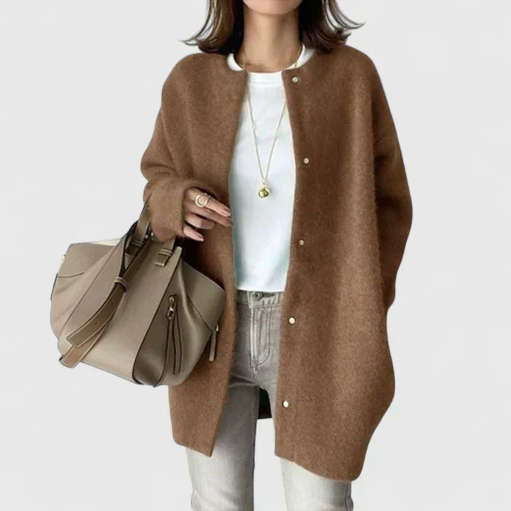 Tilda | Oversized Wool-Blend Longline Duster Cardigan