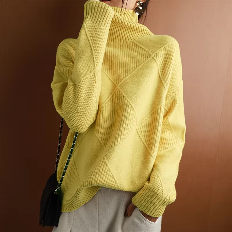 Women’s Maren Textured Knit Turtleneck Sweater