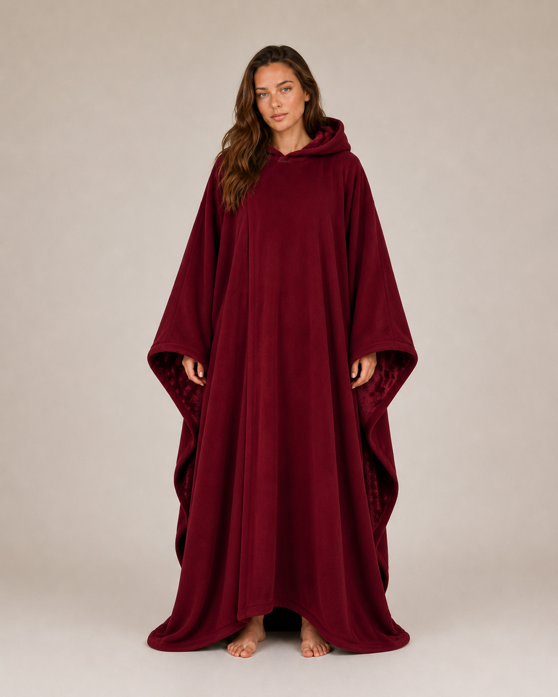 Women's Oversized Hooded Blanket | Soft Fleece Wearable Throw