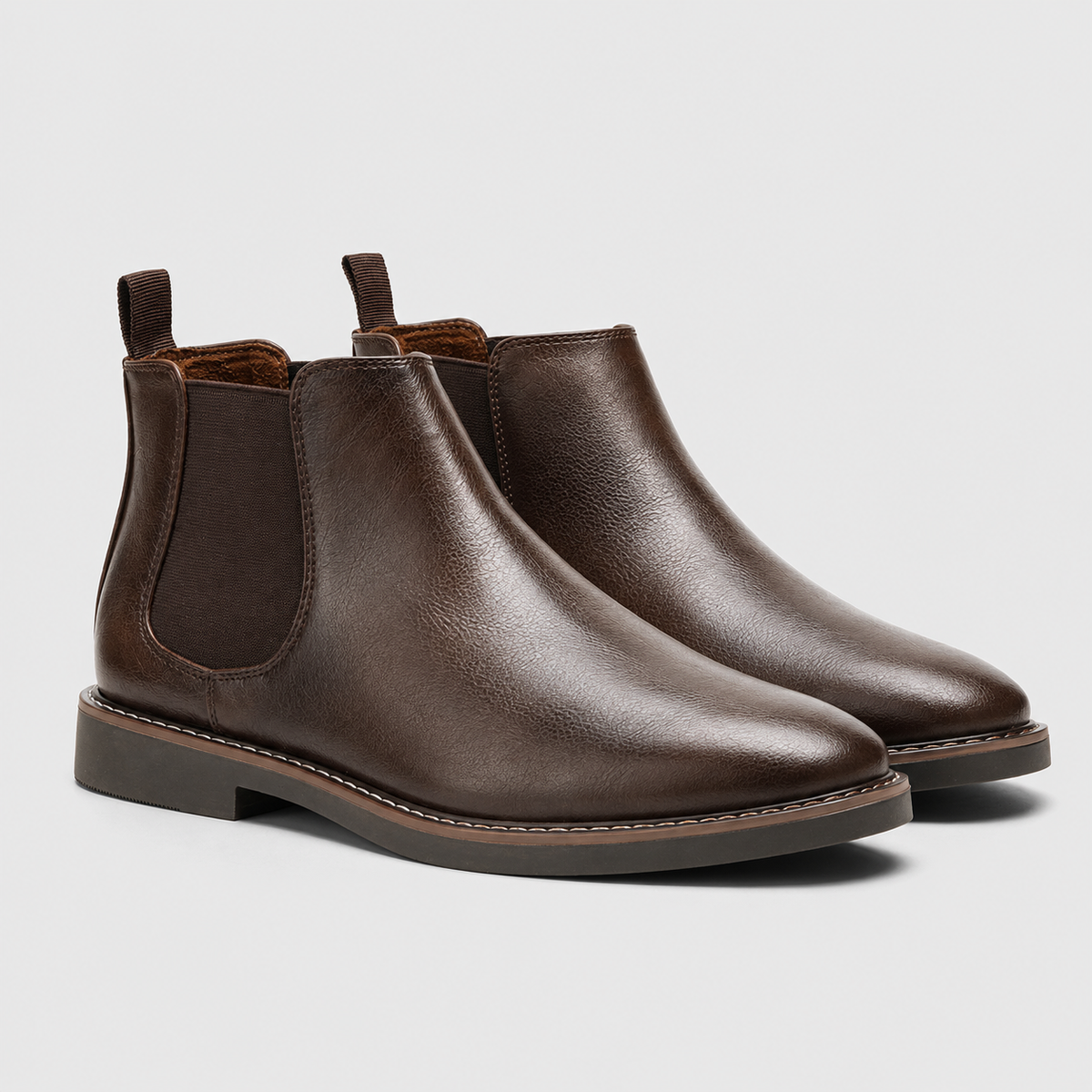 Men's Black Leather Chelsea Boots