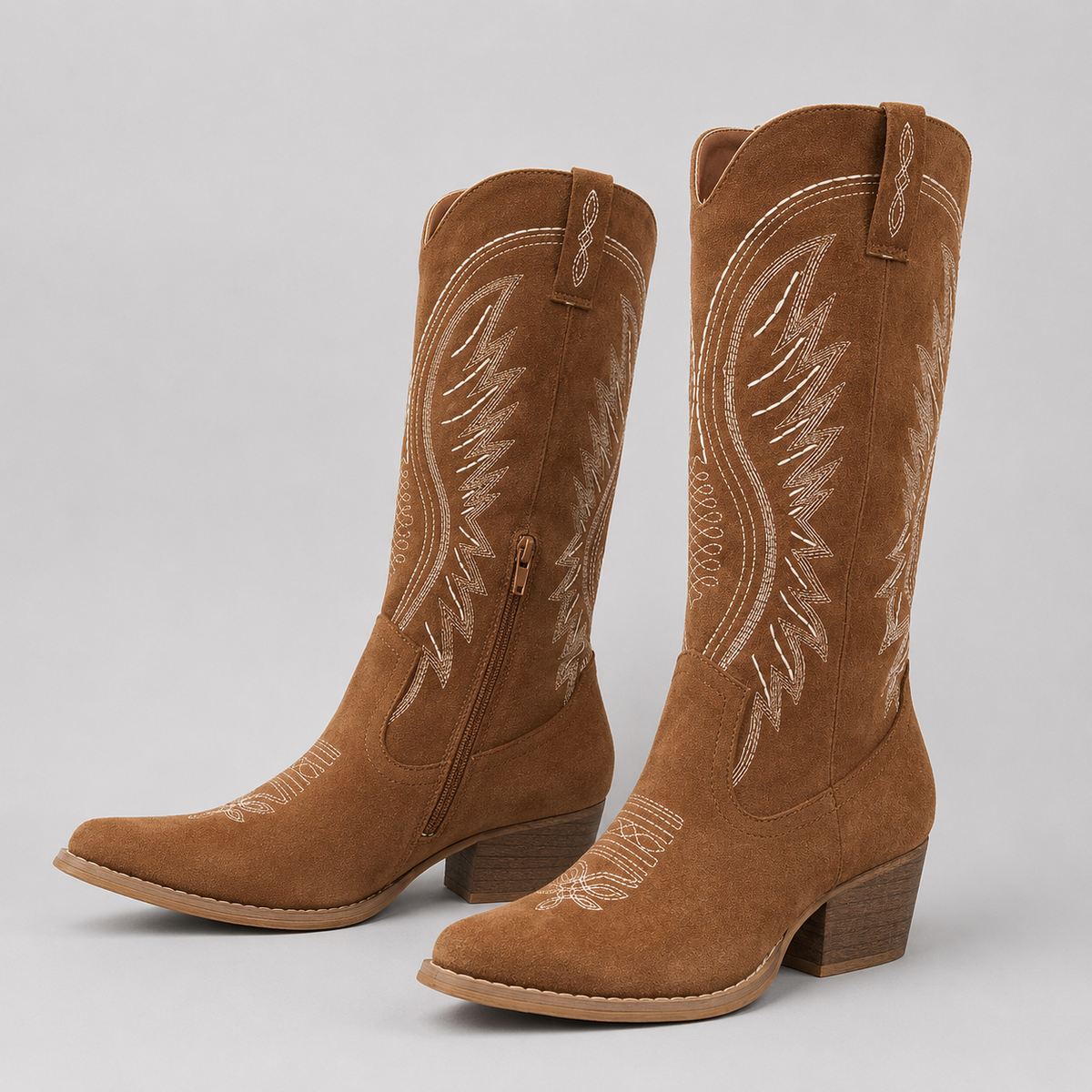 Women's Knee High Western Boots | Embroidered Cowboy Boots
