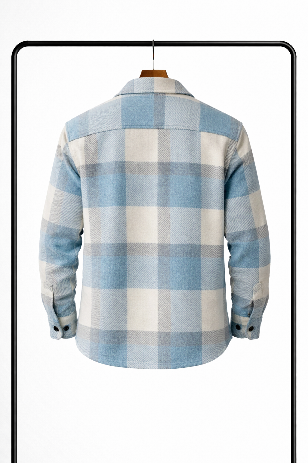 Men's Checked Button-Up Overshirt