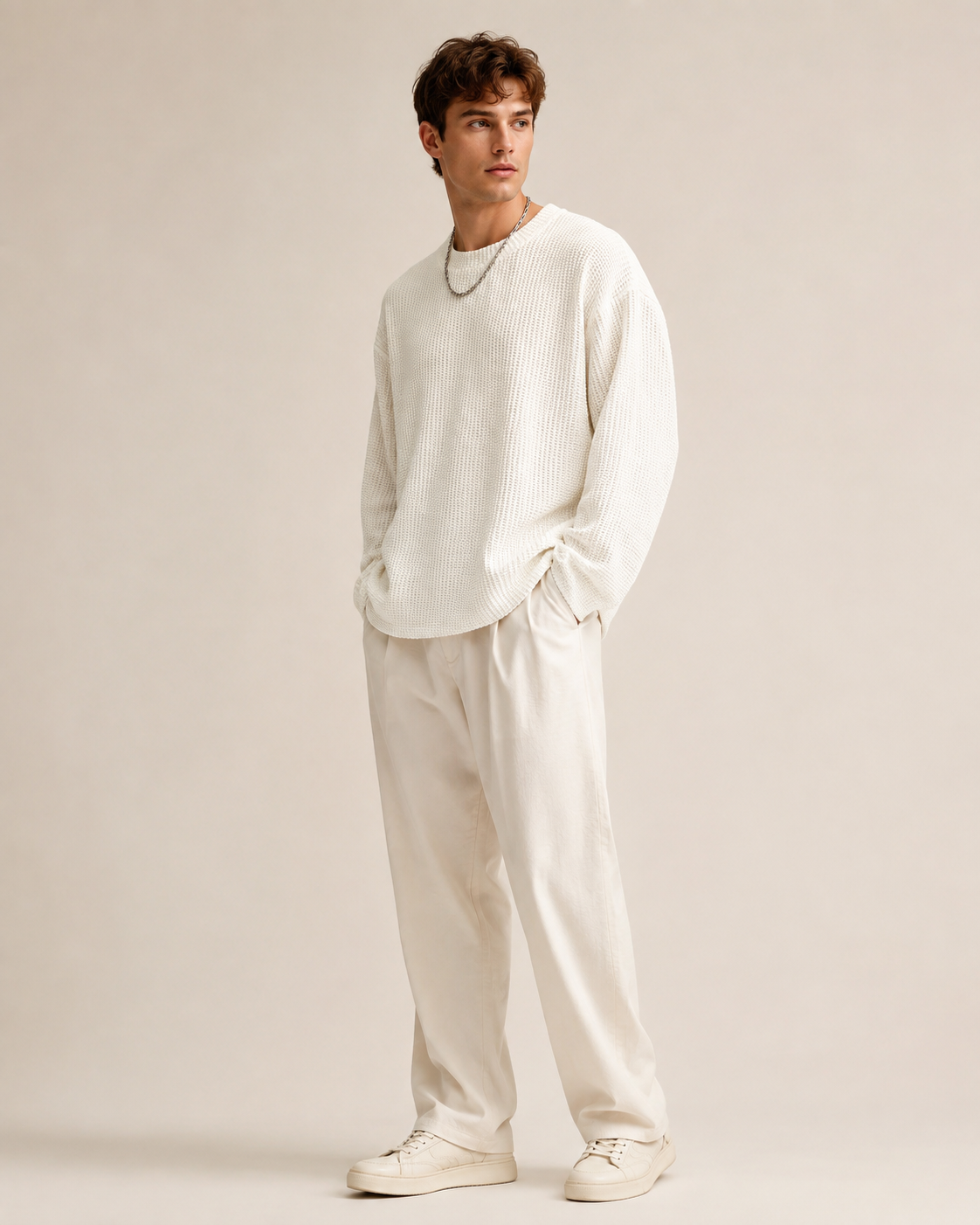 Men's Waffle Knit Jumper