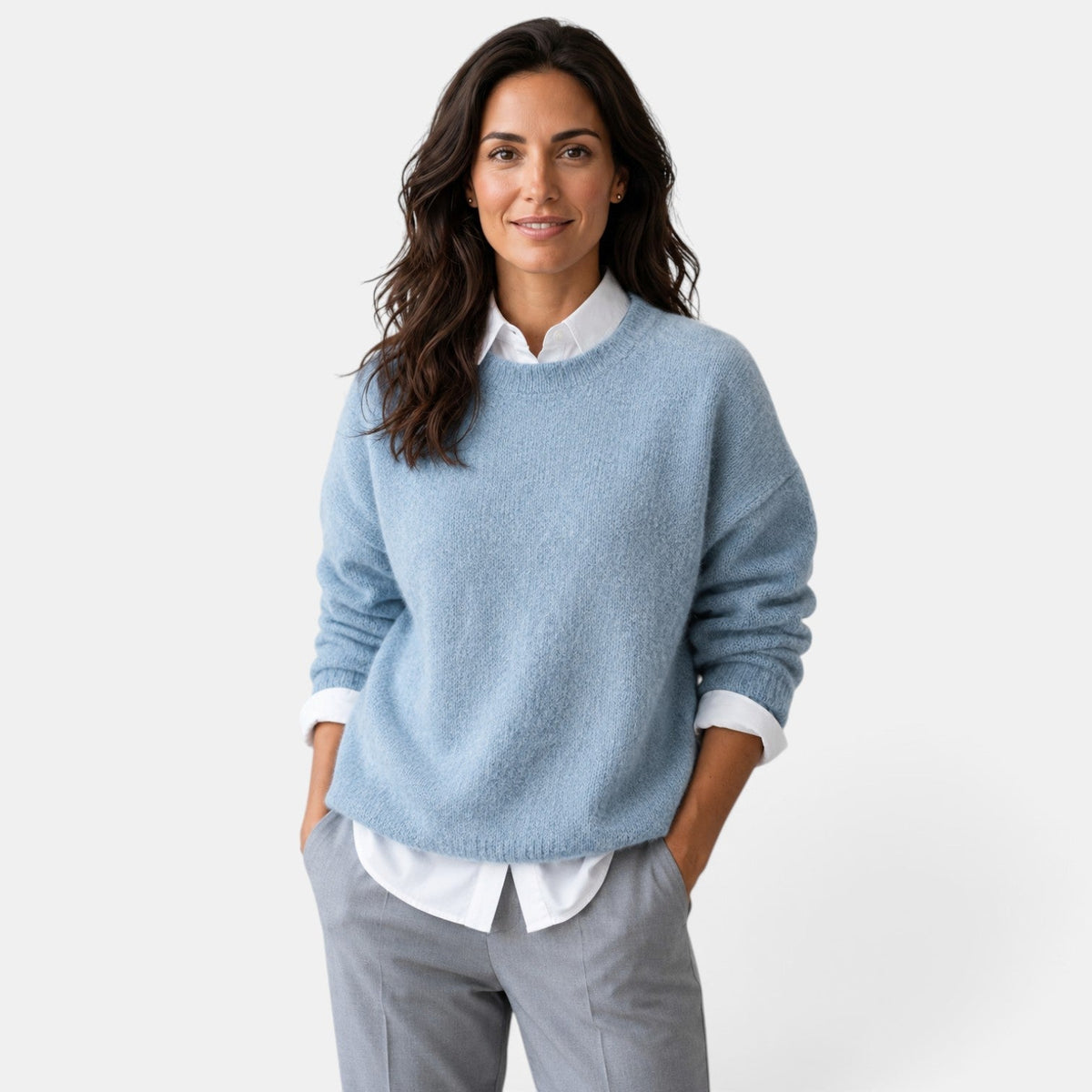 Women’s Relaxed Soft Knit Crew Neck Jumper