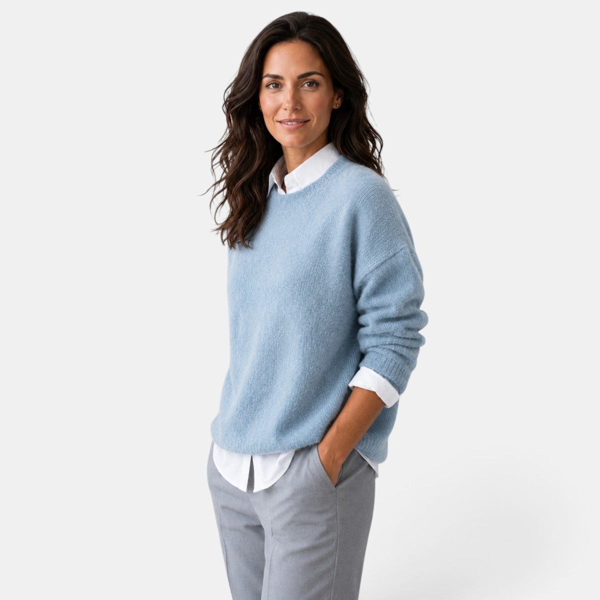 Women’s Relaxed Soft Knit Crew Neck Jumper