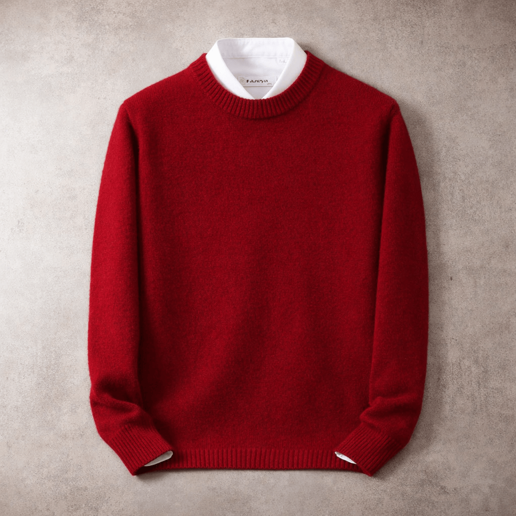 RIBBED CREWNECK SWEATER FOR MEN