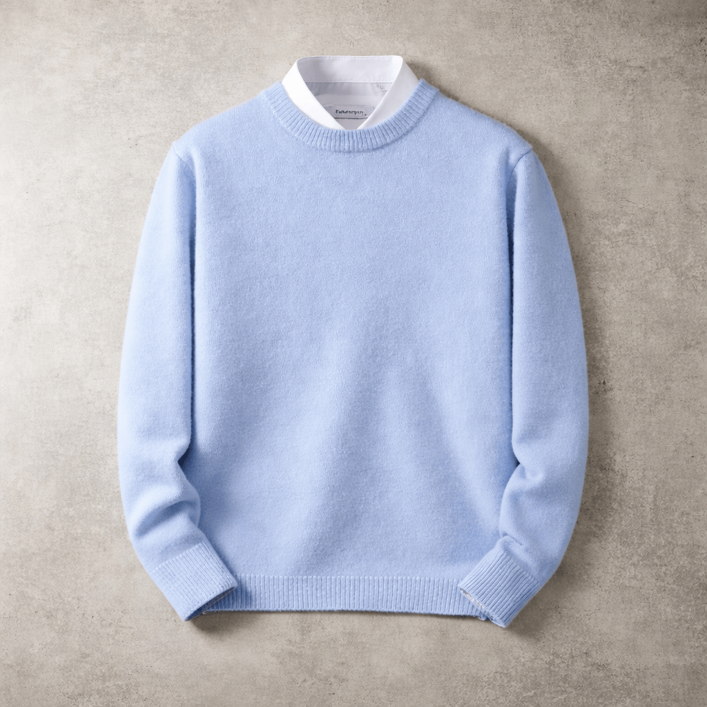 RIBBED CREWNECK SWEATER FOR MEN