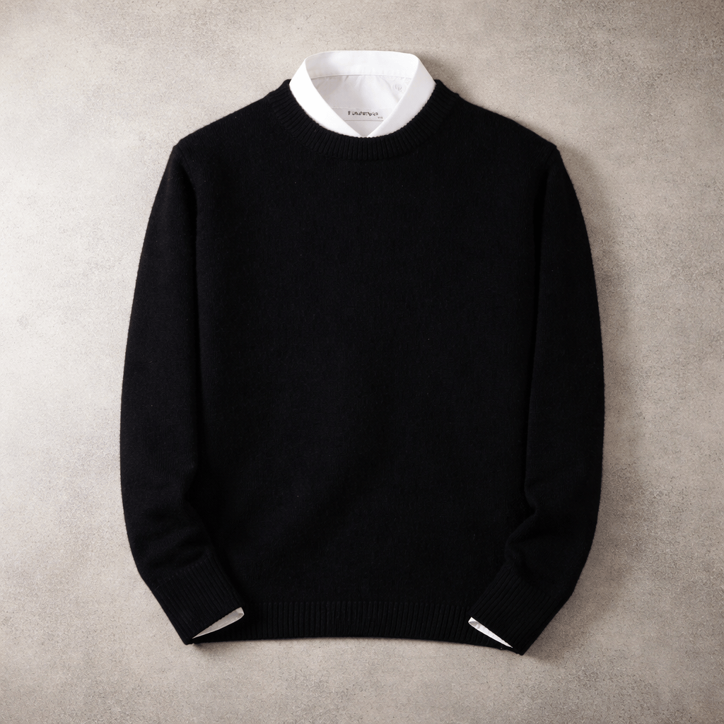 RIBBED CREWNECK SWEATER FOR MEN