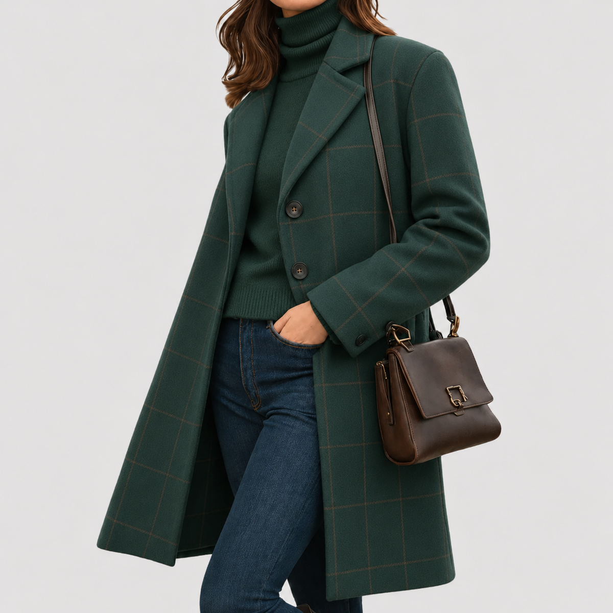 Ottoline | Warm Fabric-Blend Winter Coat