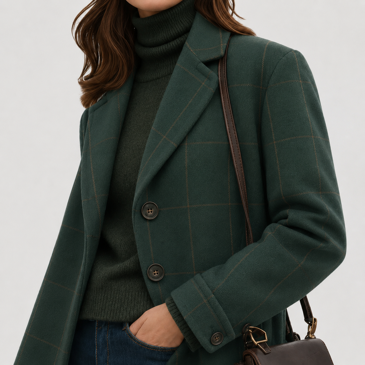 Ottoline | Warm Fabric-Blend Winter Coat