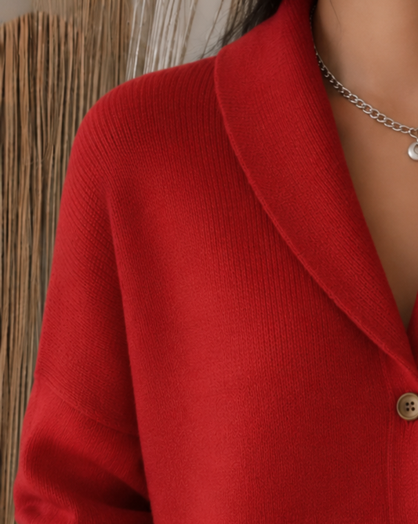 Yasmin | Button Collar Cardigan