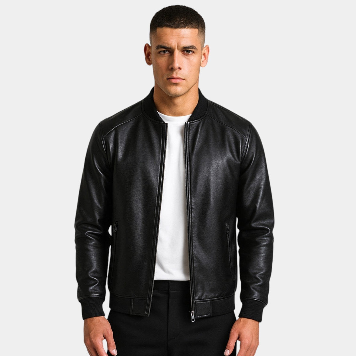 Men's Minimalist Leather Jacket | Ryder